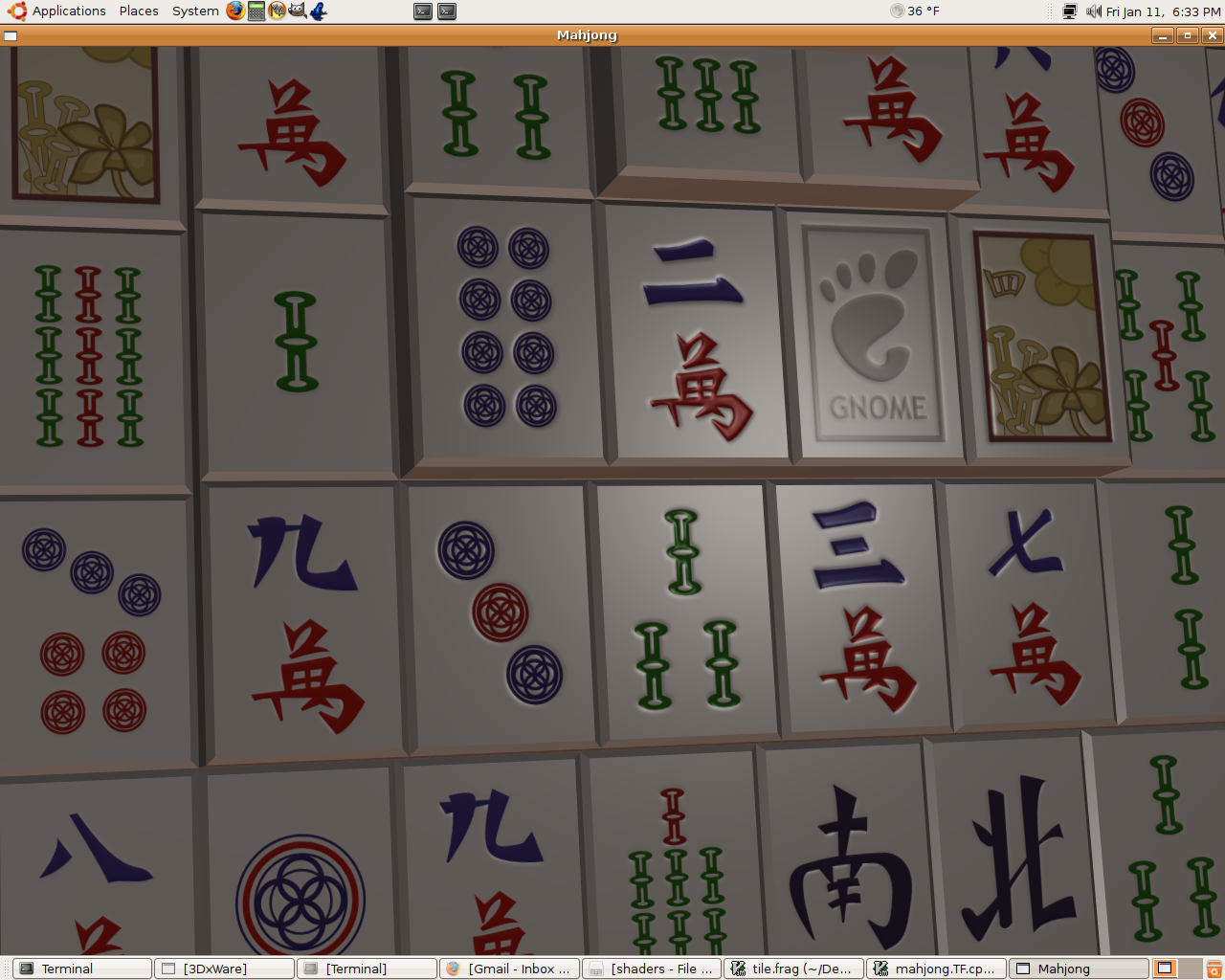 Mahjong solitaire