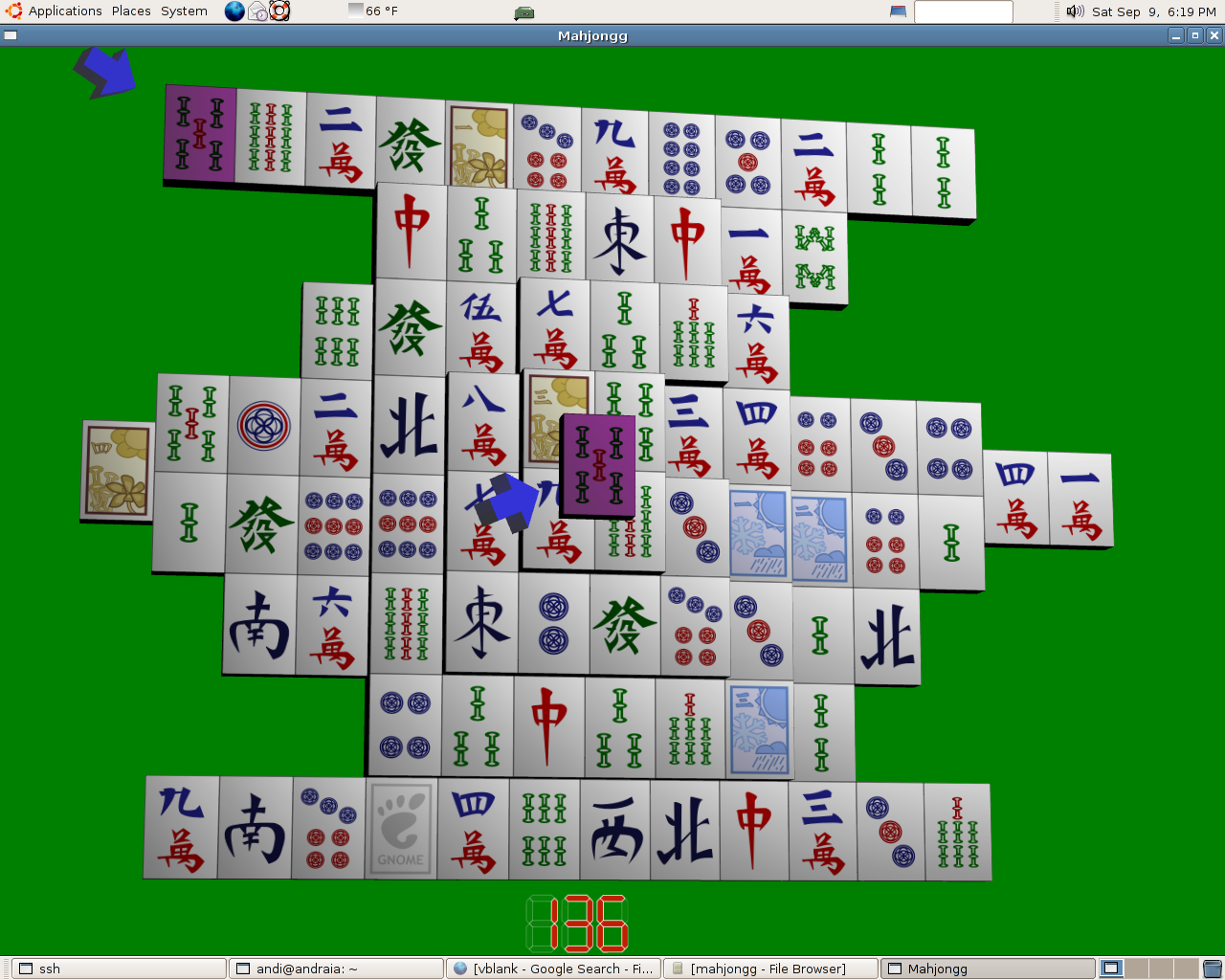 Mahjong solitaire